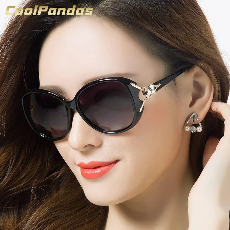 2025 Nova Moda Grande Retro Polarizado Óculos de Sol Feminino UV400 Lady - SHAMYS ONLINE SHOPPING