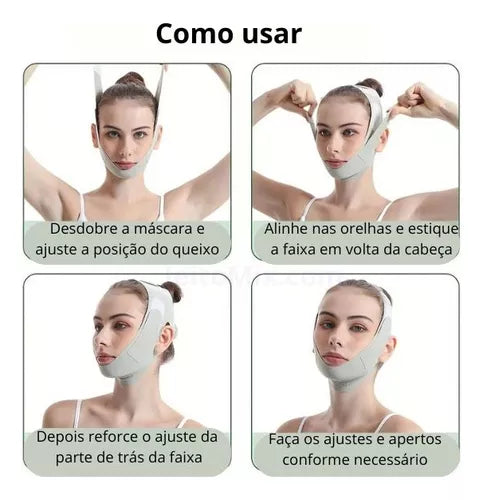 Faixa Facial Modeladora de Rosto V-Line Lifting
