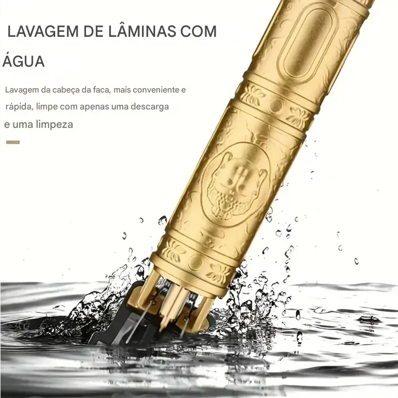 Máquina de cortar cabelo profissional para homens T9 elétrica recarregável