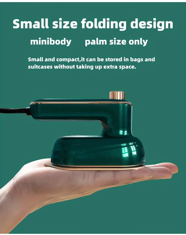 Ferro de passar a vapor portátil compacto - rotação de 180 °, design dobrável - conveniente para viagens