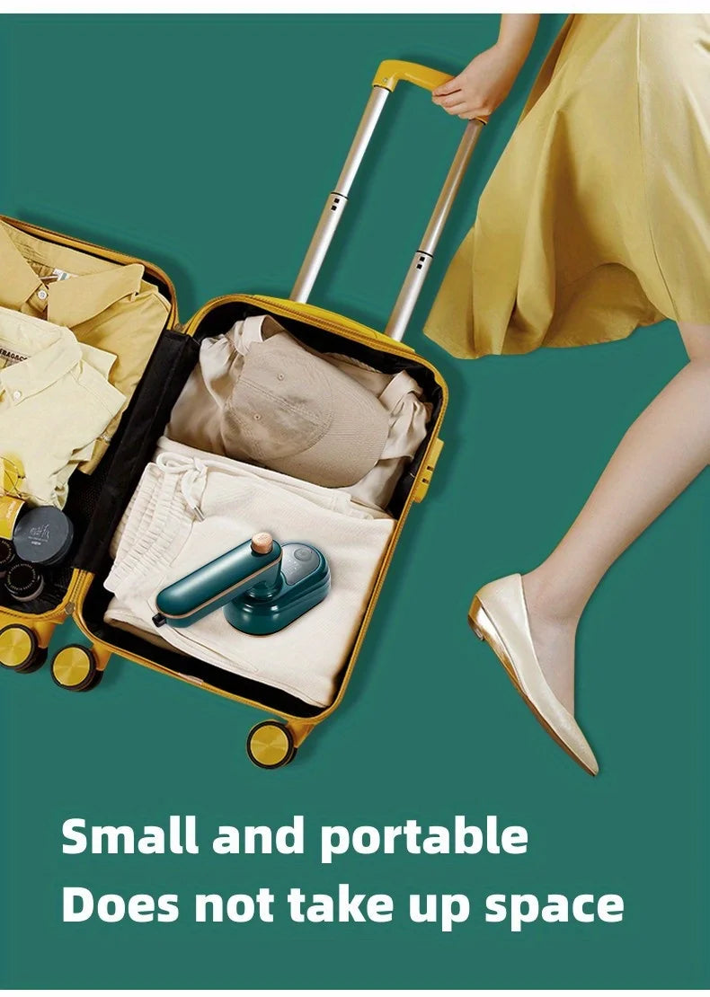 Ferro de passar a vapor portátil compacto - rotação de 180 °, design dobrável - conveniente para viagens