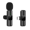 Basix 2.4G Microfone de lapela sem fio portátil para gravação de áudio e vídeo para iPhone e Androide