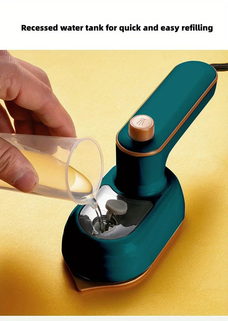 Ferro de passar a vapor portátil compacto - rotação de 180 °, design dobrável - conveniente para viagens
