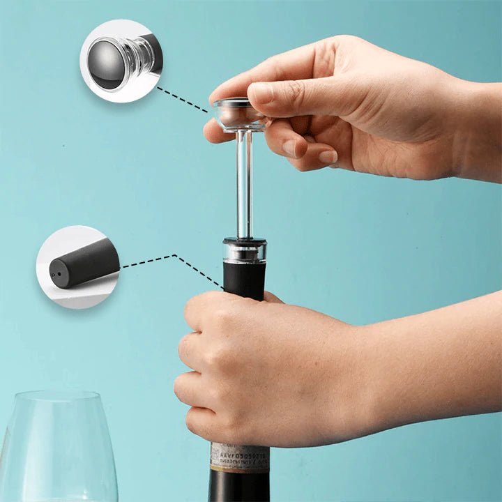 Abridor de Vinho Elétrico + 3 Brindes Grátis - SHAMYS ONLINE SHOPPING