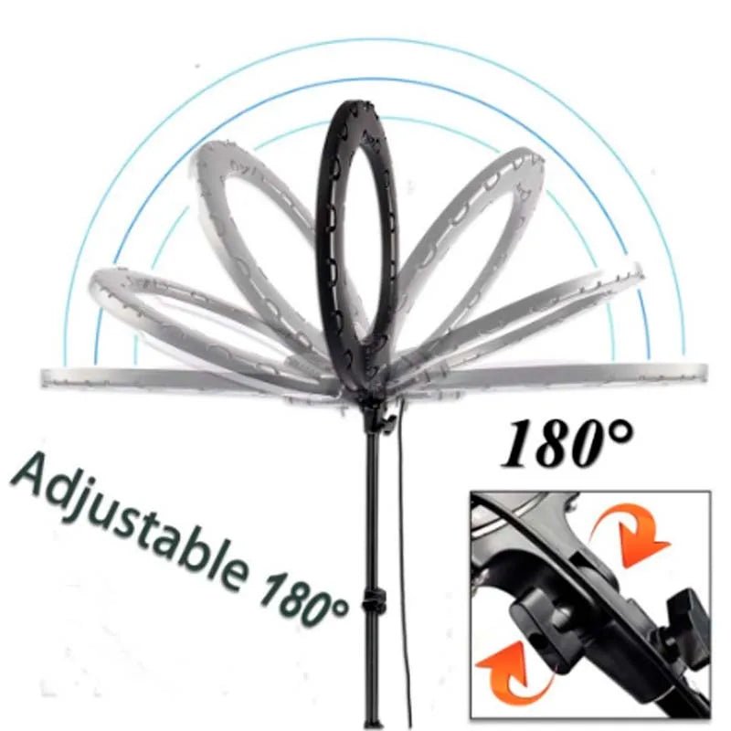 Anel de luz tipo anel de luz de 26 cm e tripé de 2 metros - SHAMYS ONLINE SHOPPING
