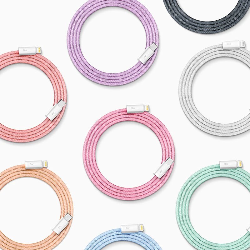 Cabo USB C Baseus para iPhone 14 13 12 11 20W Cabo de carregamento rápido Tipo C - SHAMYS ONLINE SHOPPING