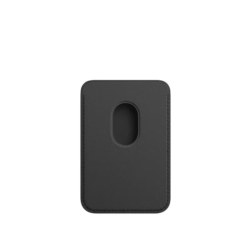 Capa de couro com suporte magnético para cartão Apple Magsafe original para iPhone 15 14 13 Pro Max Plus - SHAMYS ONLINE SHOPPING