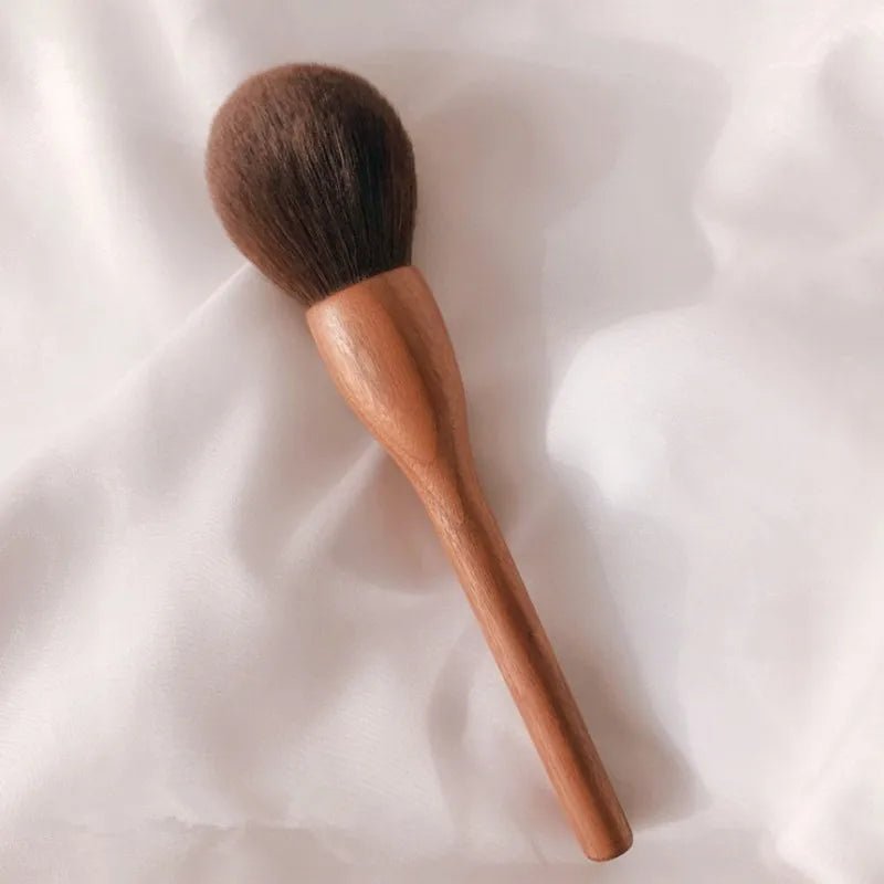 Conjunto de pincéis de maquiagem de nogueira preta, pó cosmético, blush, base, sombra para os olhos, pincel de maquiagem profissional de beleza - SHAMYS ONLINE SHOPPING