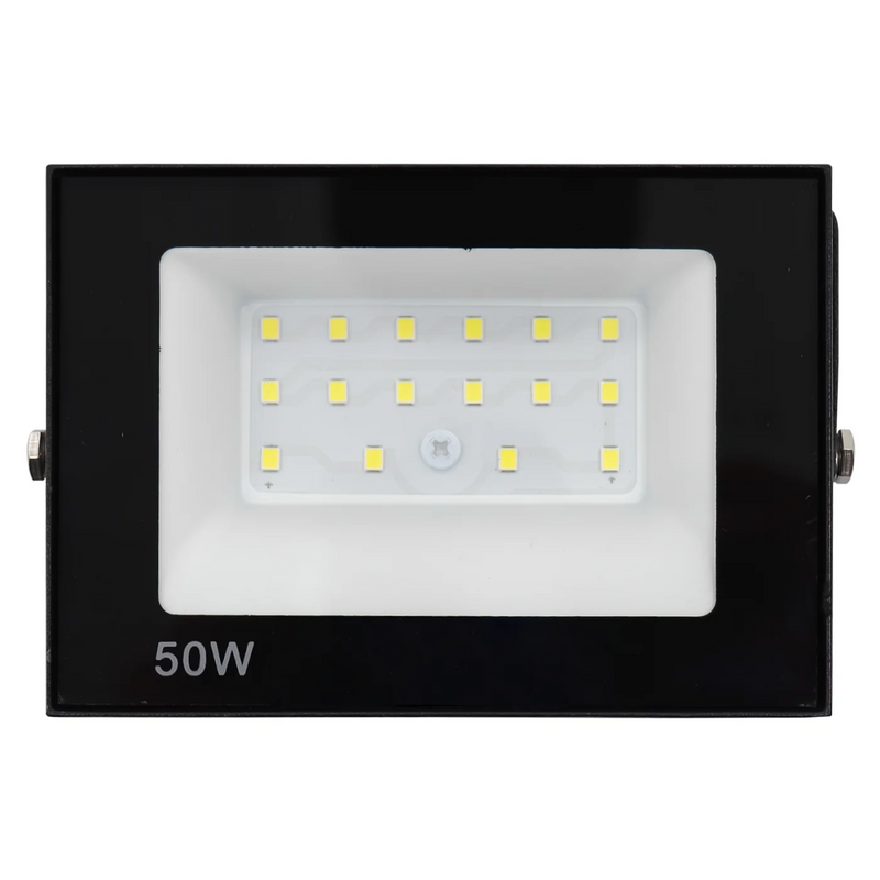 Kit 2 Refletor Led 50W Spotlight Bivolt A Prova D’Água Ip66 Cor Luz Branca Fria - SHAMYS ONLINE SHOPPING