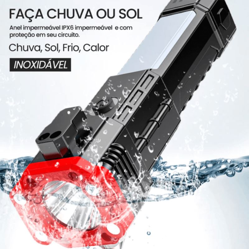 Lanterna Tática Indestrutível 4 em 1 - Ultra Potência - SHAMYS ONLINE SHOPPING