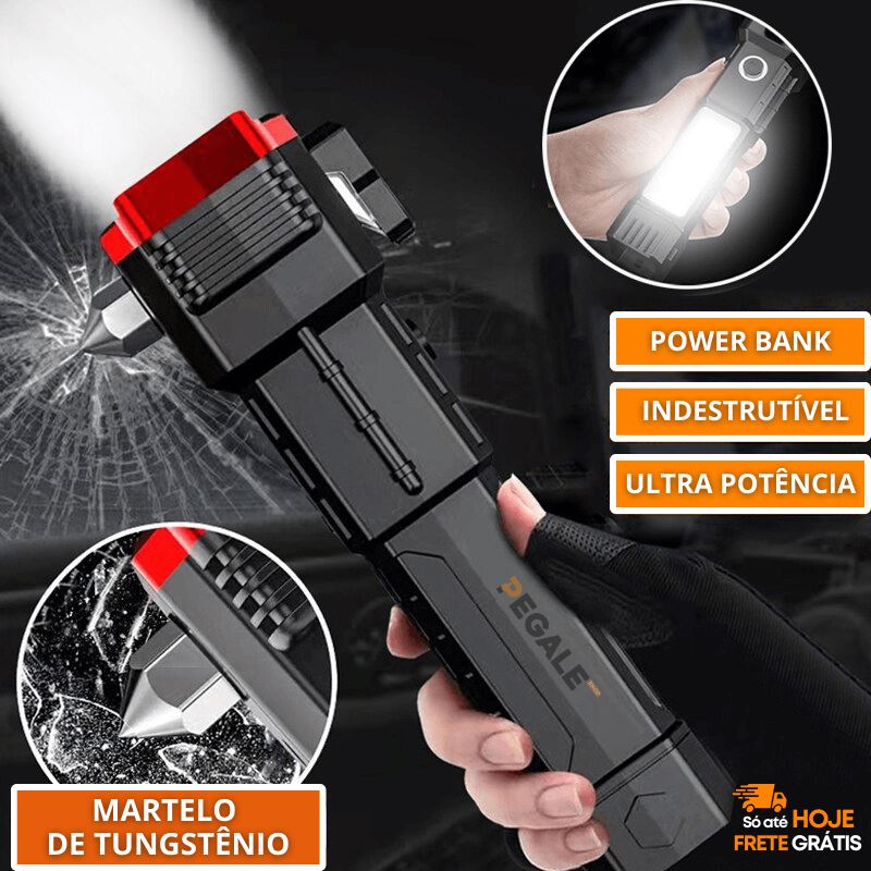 Lanterna Tática Indestrutível 4 em 1 - Ultra Potência - SHAMYS ONLINE SHOPPING
