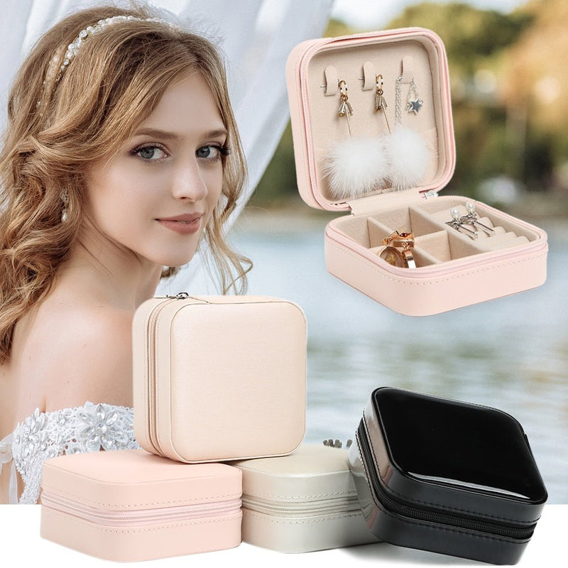 LuxBox - Porta Jóias de Couro - SHAMYS ONLINE SHOPPING