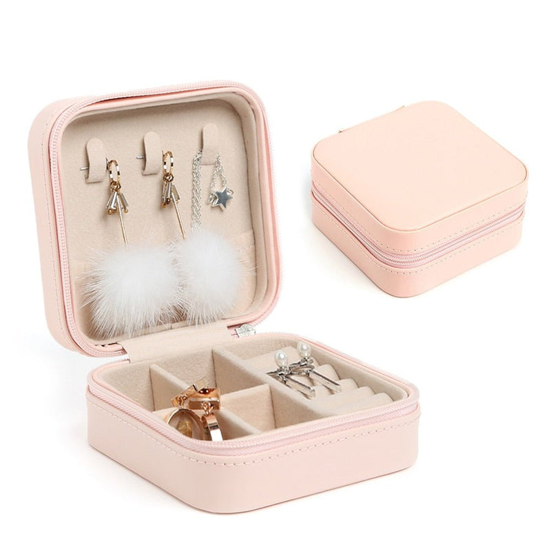LuxBox - Porta Jóias de Couro - SHAMYS ONLINE SHOPPING