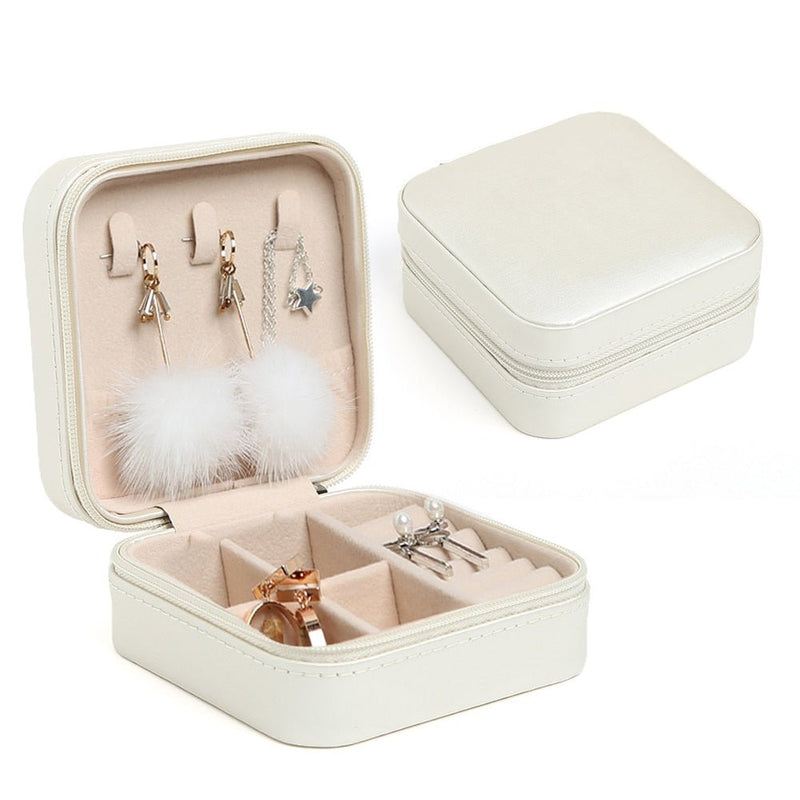 LuxBox - Porta Jóias de Couro - SHAMYS ONLINE SHOPPING