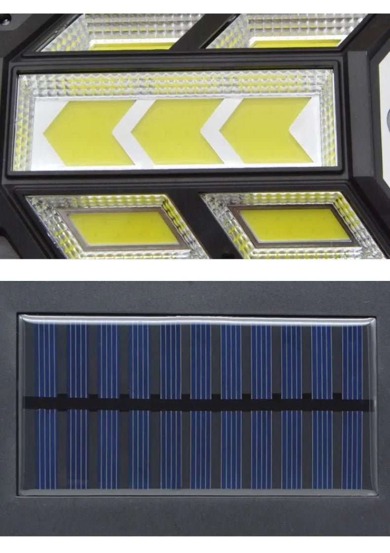 Mais novas luzes solares LED 9900LM lâmpada solar externa com sensor de movimento 4 modos à prova d'água IP65 luz solar para jardim, quintal e rua - SHAMYS ONLINE SHOPPING