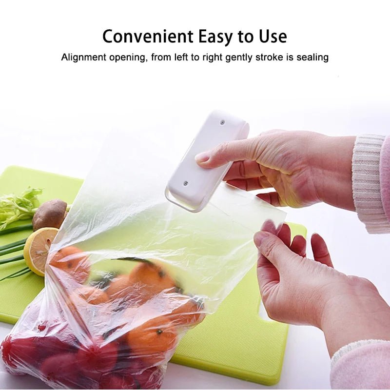 Mini Máquina de Selagem de Sacos Térmicos Seladora de Pacotes Sacos Térmicos Plásticos para Alimentos - SHAMYS ONLINE SHOPPING