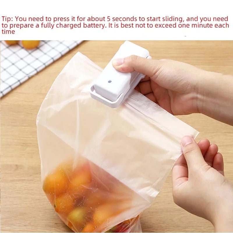 Mini Máquina de Selagem de Sacos Térmicos Seladora de Pacotes Sacos Térmicos Plásticos para Alimentos - SHAMYS ONLINE SHOPPING