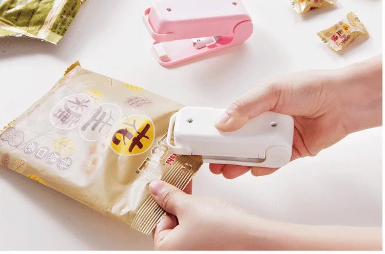Mini Máquina de Selagem de Sacos Térmicos Seladora de Pacotes Sacos Térmicos Plásticos para Alimentos - SHAMYS ONLINE SHOPPING