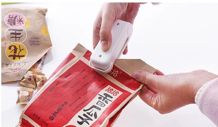 Mini Máquina de Selagem de Sacos Térmicos Seladora de Pacotes Sacos Térmicos Plásticos para Alimentos - SHAMYS ONLINE SHOPPING