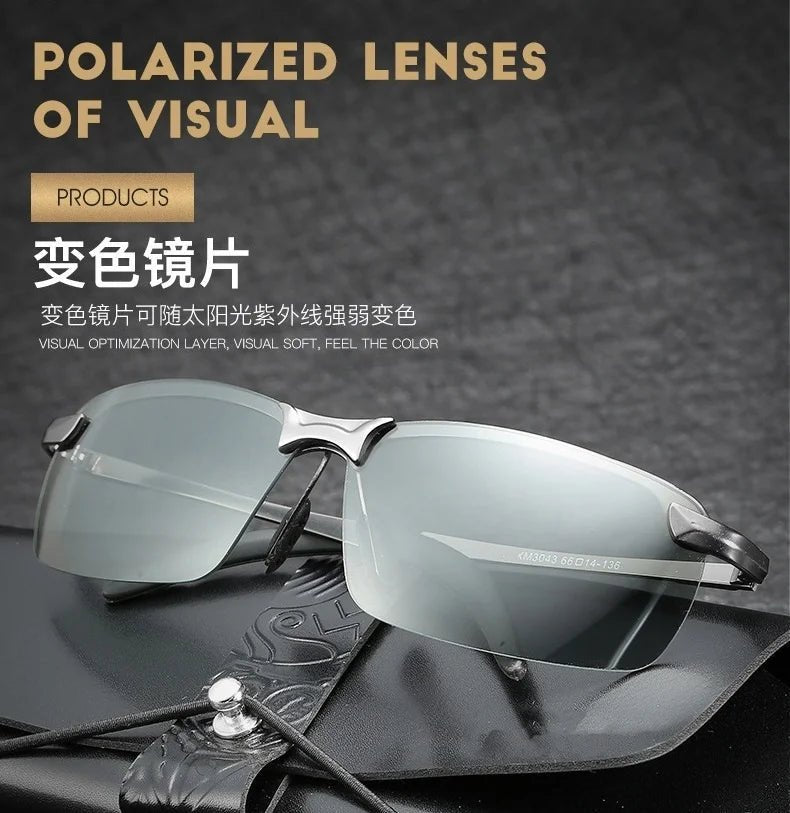 Óculos de sol fotocromáticos masculinos polarizados óculos camaleão - SHAMYS ONLINE SHOPPING