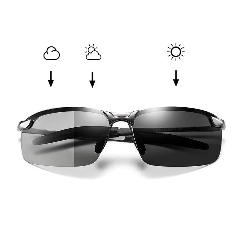 Óculos de sol fotocromáticos masculinos polarizados óculos camaleão - SHAMYS ONLINE SHOPPING
