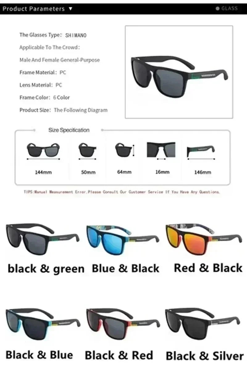 Óculos de Sol Polarizados Unissex, Óculos de Sol Clássicos com proteção UV400 - SHAMYS ONLINE SHOPPING