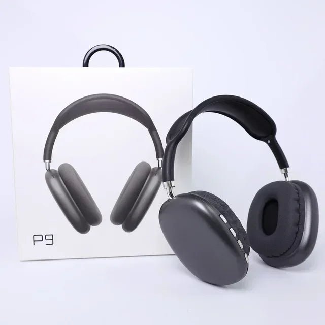 P9 Fone de ouvido sem fio Bluetooth para esportes ao ar livre, fones de ouvido sem fio para jogos com microfone, cancelamento de ruído, fones de ouvido Bluetooth - SHAMYS ONLINE SHOPPING