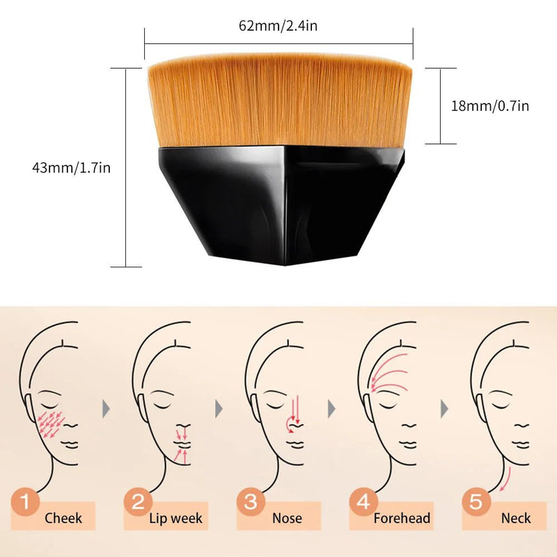 Pincéis de maquiagem mágicos de alta densidade para creme BB, pó solto, base macia e sem rastros - SHAMYS ONLINE SHOPPING