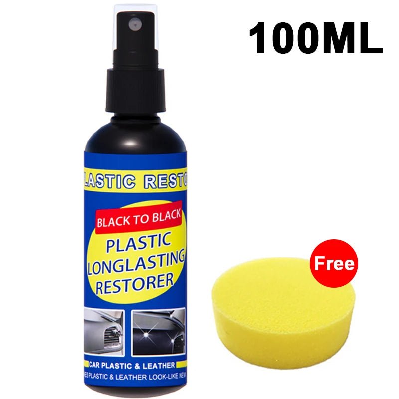 Restaurador de plástico para automóveis Back To Black Gloss Produtos de limpeza para automóveis Restauração de couro plástico Polimento e reparo de automóveis Revestimento renovado - SHAMYS ONLINE SHOPPING