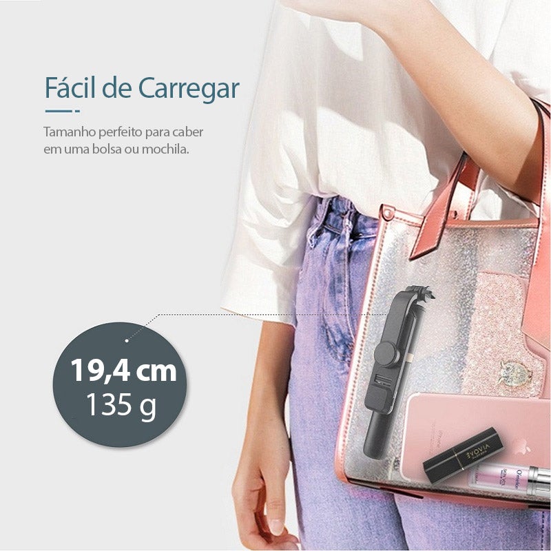 Selfiegram - Tripé Multifunções Led 4 em 1 - SHAMYS ONLINE SHOPPING
