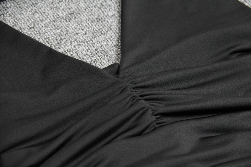 Sexy Novo Vestido Halter Sem Costas Feminino Moda Sem Mangas Sem Alças Decote Em V Profundo - SHAMYS ONLINE SHOPPING