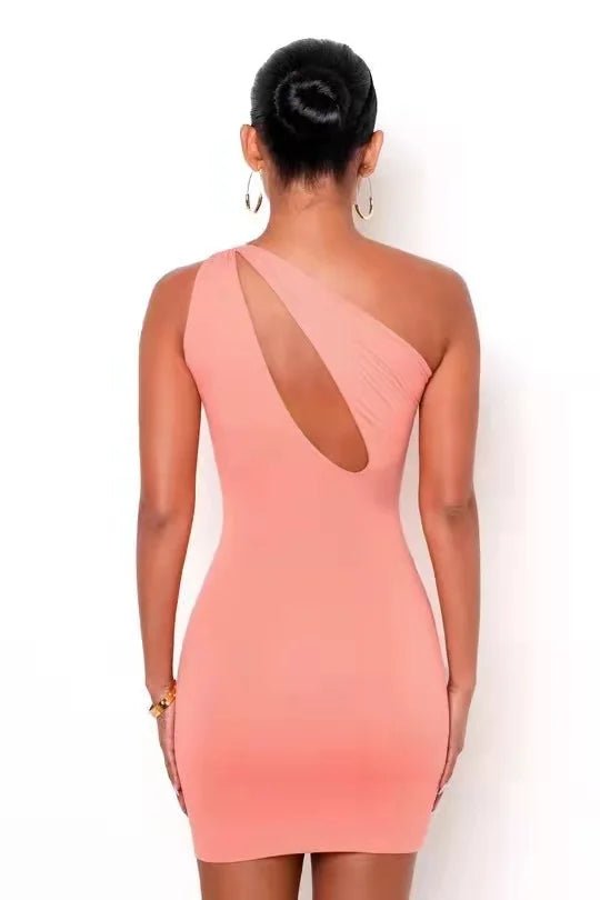 Vestido sem mangas de verão, moda casual, mini vestido irregular oco para mulheres - SHAMYS ONLINE SHOPPING