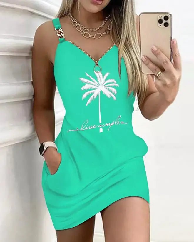 Vestidos elegantes para mulheres sexy decote em V zíper design texturizado suspensório mini vestido nova moda 2025 - SHAMYS ONLINE SHOPPING